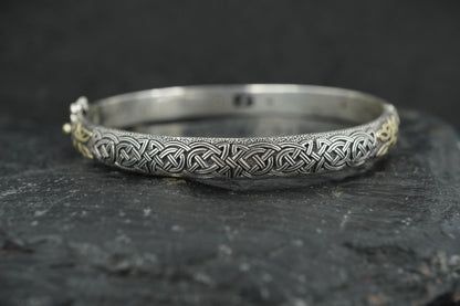 Scottish Sapphire & Diamonds with Scottish Gold, Sterling Silver Bracelet image 3