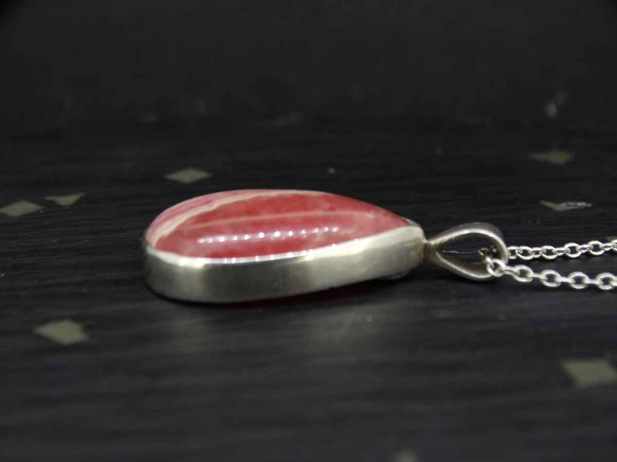 Rhodochrosite Sterling Silver Pendant image 2