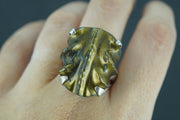 Pyrite Ammonite Sterling Silver Ring image 2