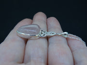 Rose Quartz Sterling Silver Celtic Knot Pendant image 2