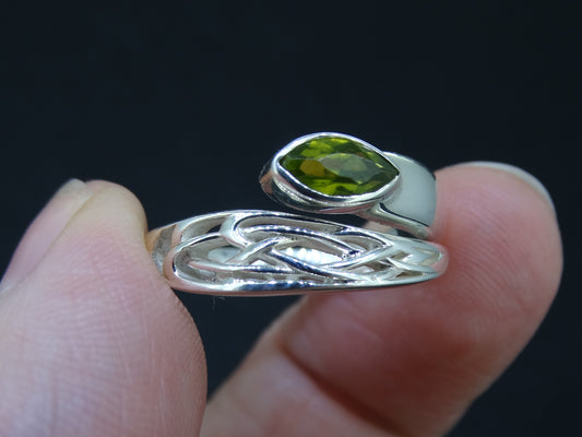 Peridot Sterling Silver Ring image 1